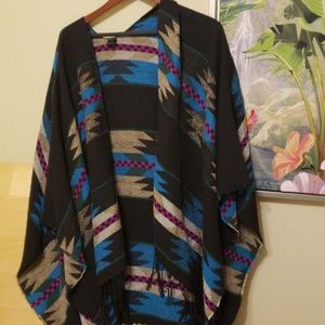 Aztec Poncho Shawl